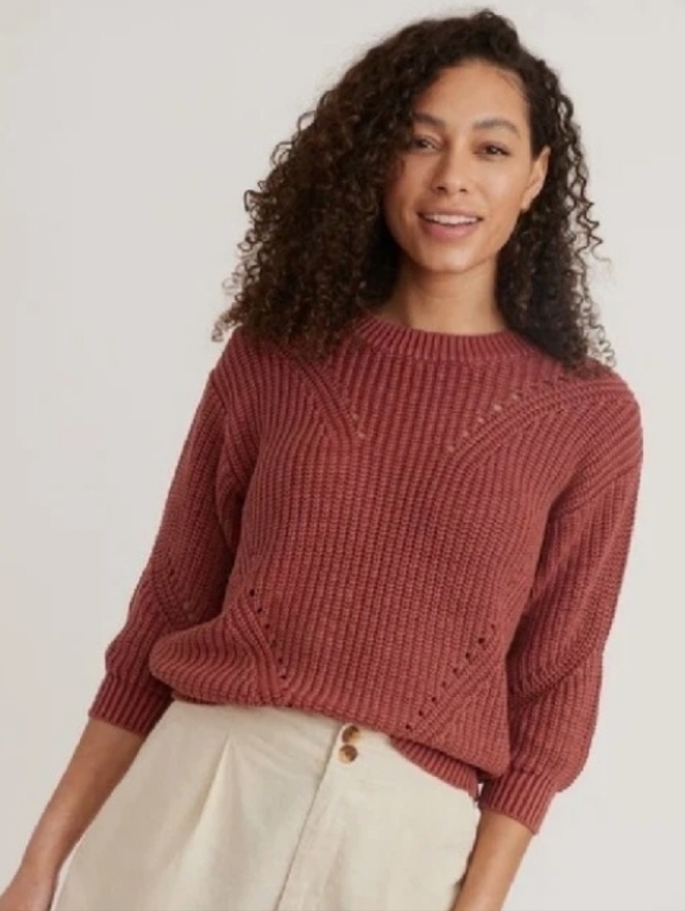 Marine Layer Henna Ramona Crewneck Sweater S